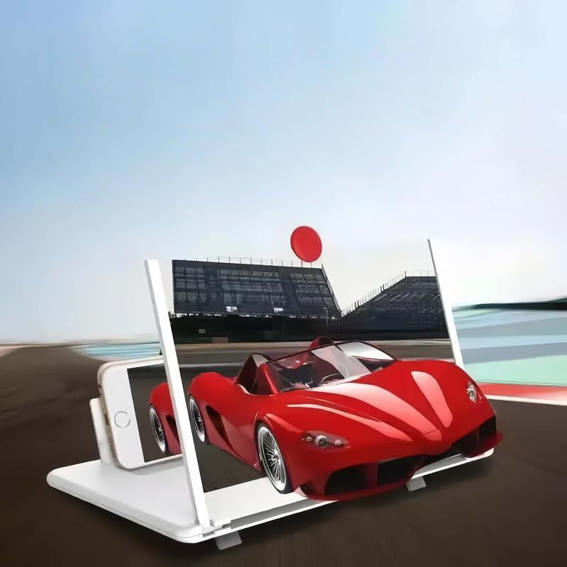 Experience Big Screen Entertainment Anywhere with the 12" Ultra-HD Mobile Phone Magnifier - Perfect for Eye Protection and Full-Screen Viewing